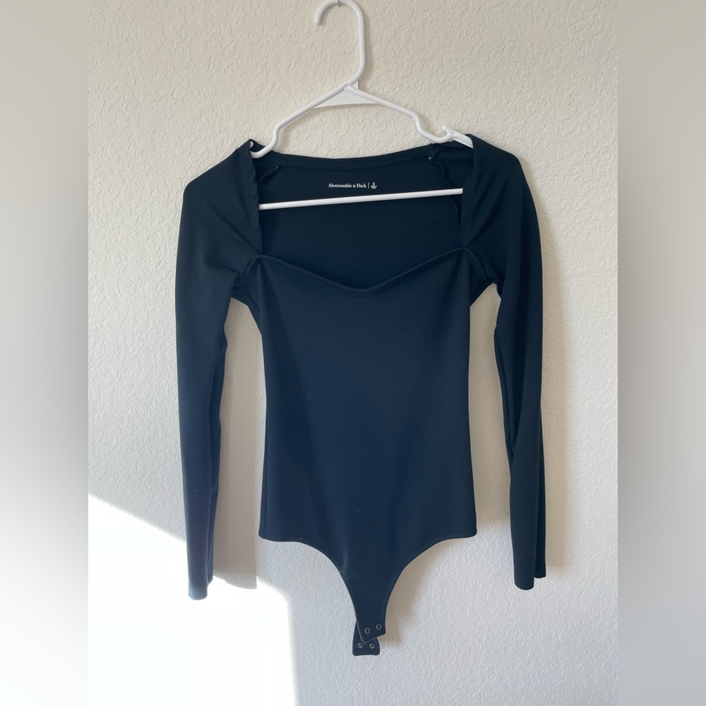 Black Abercrombie and Fitch bodysuit